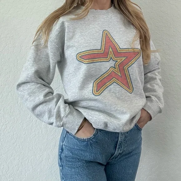 Gildan Houston Astros Sweatshirt | Small | Gray - Picture 1 of 6